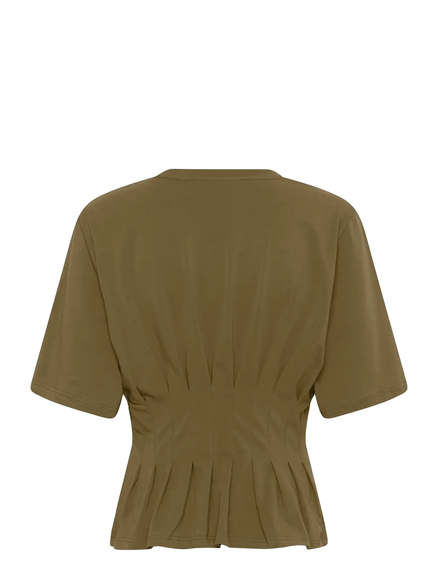 Gestuz - GZinez tee - t-shirts - military olive - 2