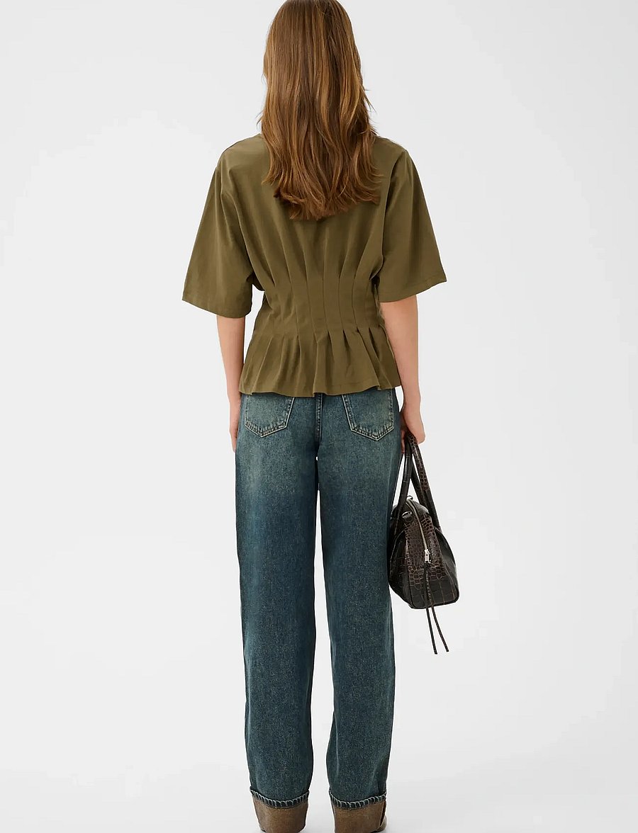 Gestuz - GZinez tee - t-shirts - military olive - 4