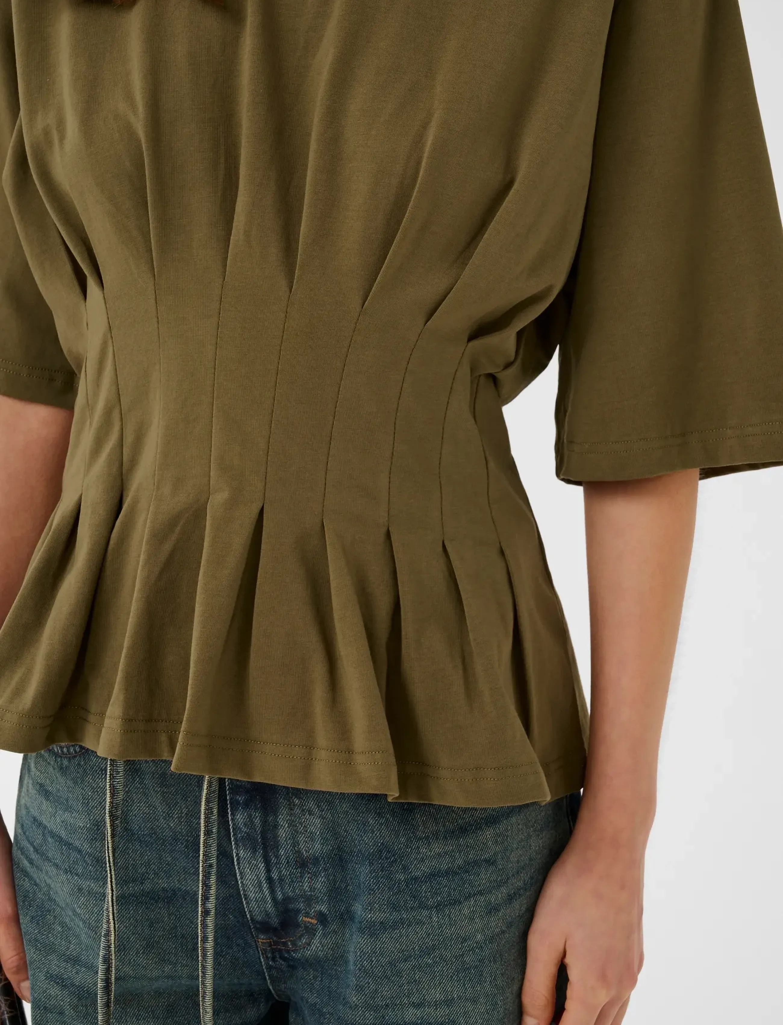 Gestuz - GZinez tee - t-shirts - military olive - 5