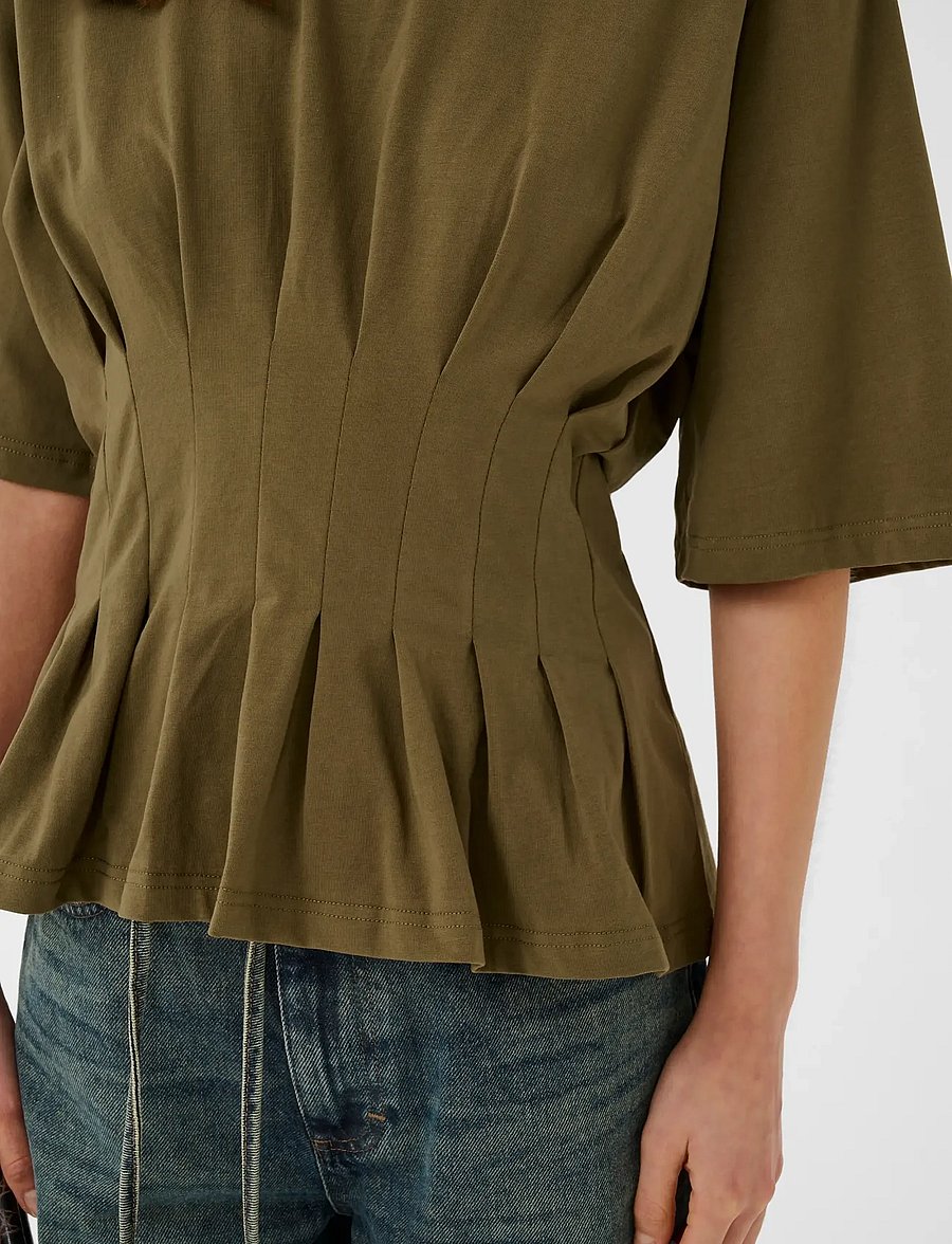 Gestuz - GZinez tee - t-shirts - military olive - 5