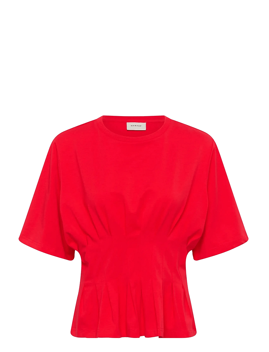 Gestuz - GZinez tee - t-shirts - tomato - 1