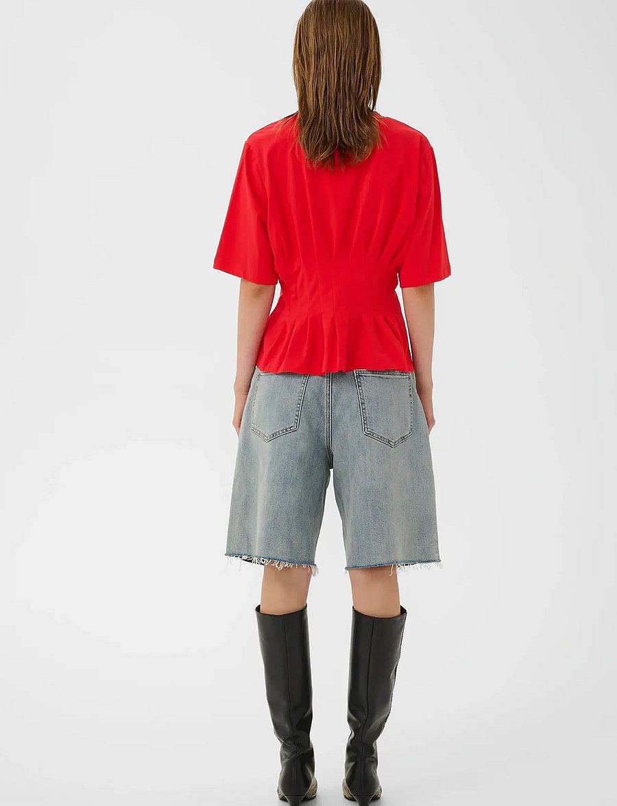 Gestuz - GZinez tee - t-shirts - tomato - 4