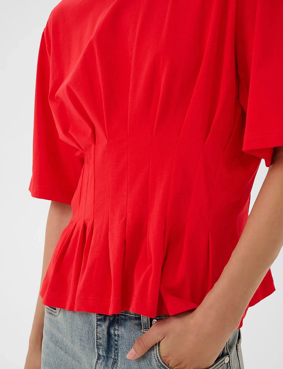 Gestuz - GZinez tee - t-shirts - tomato - 5