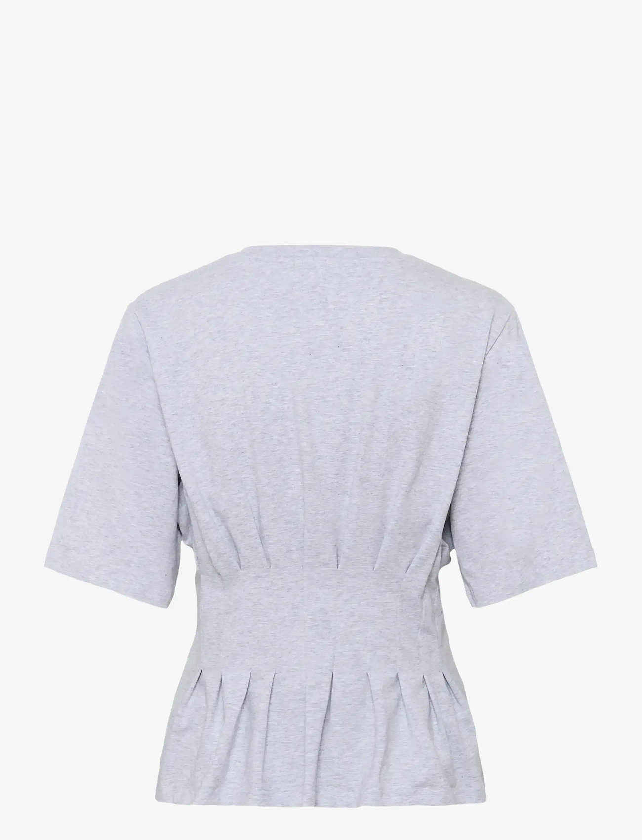 Gestuz - GZinez tee - t-shirts - ultra light grey mÉlange - 2