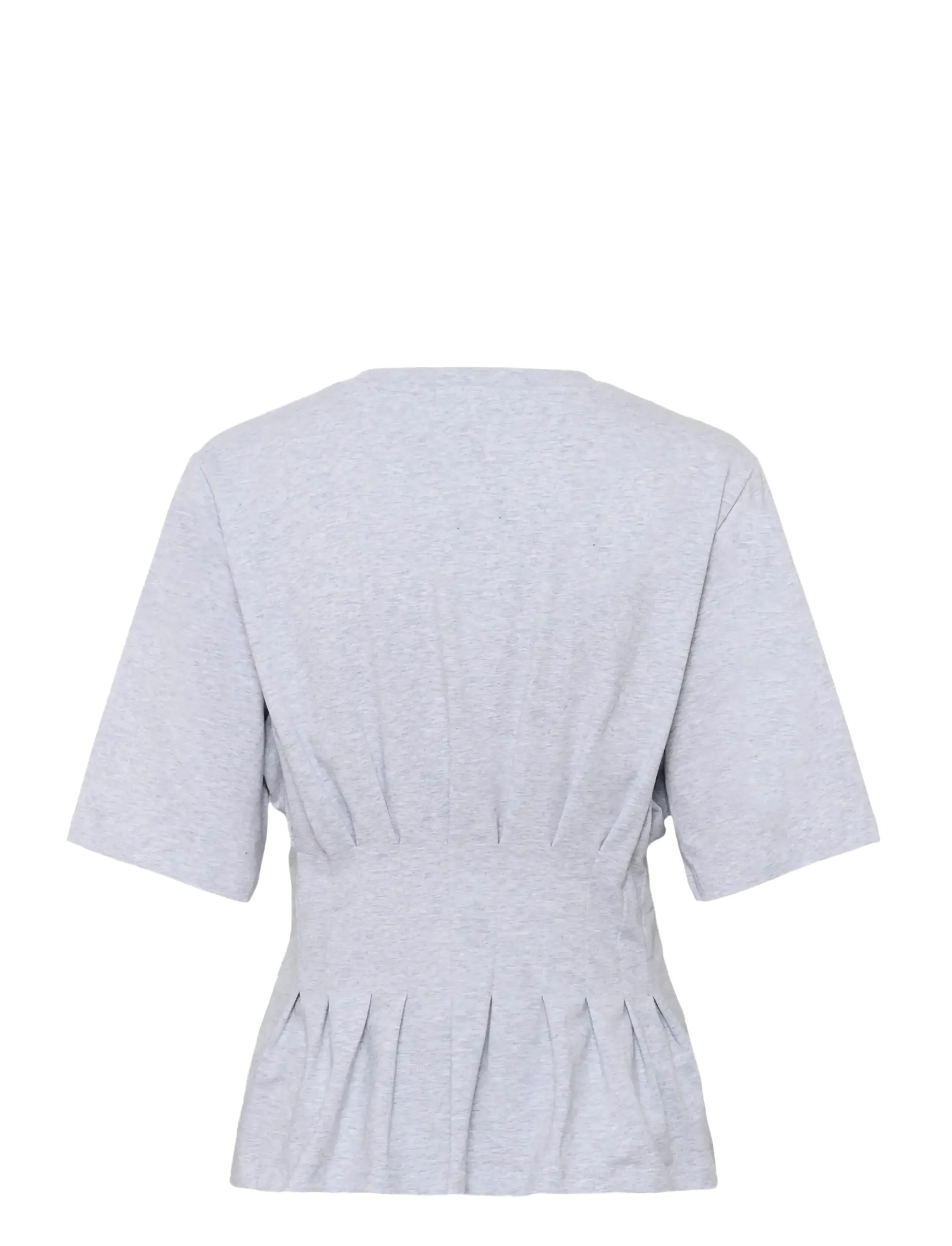 Gestuz - GZinez tee - t-shirts - ultra light grey mÉlange - 2