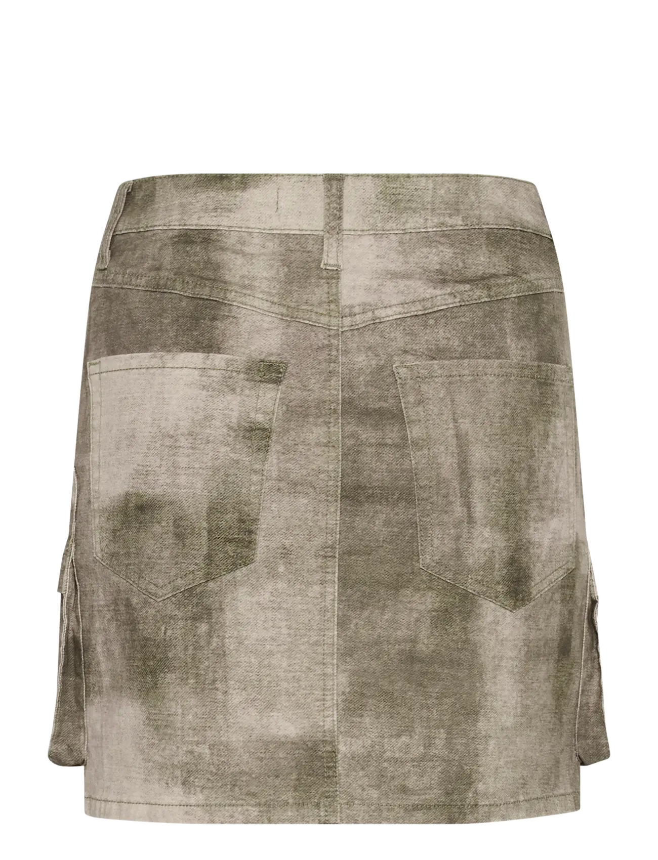 Gestuz - GZemelen HW mini skirt - short skirts - silver sage denim - 2