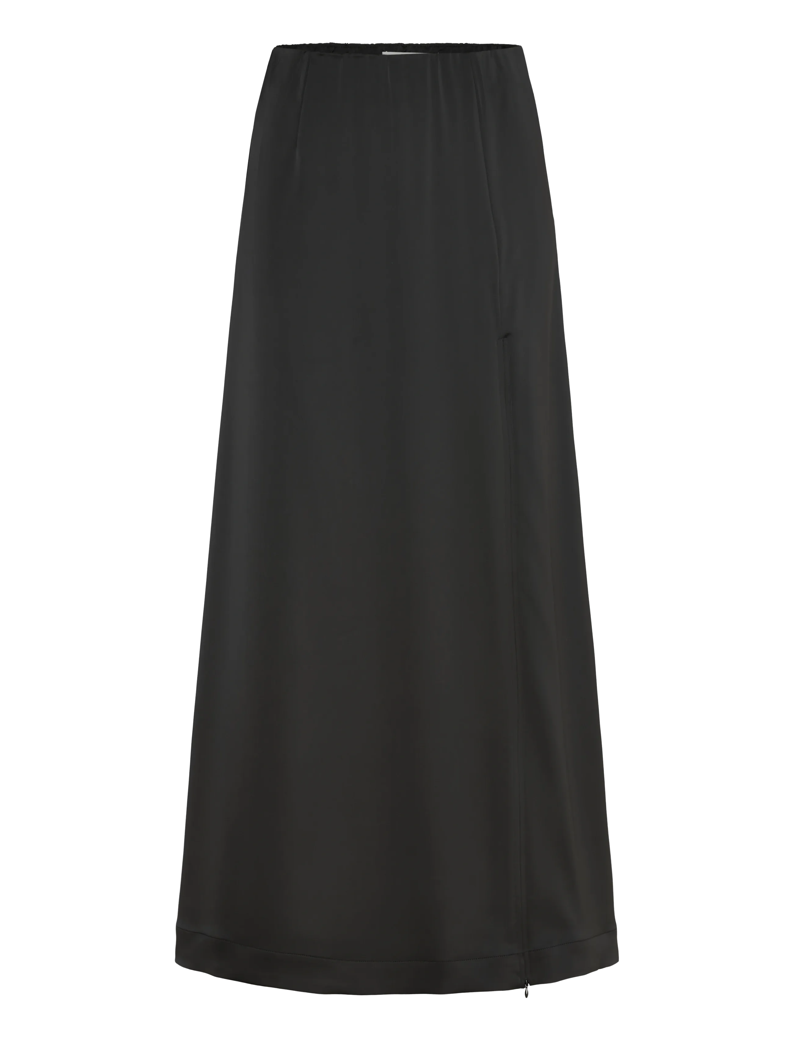 Gestuz Gzjessie Hw Skirt, Kvinder, Højtaljet Midi Slip Nederdel, Sort, Str: 36