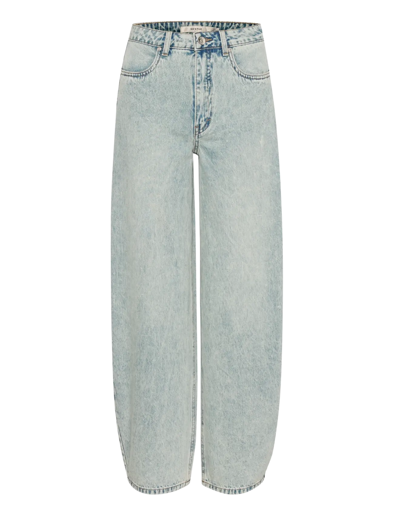Gestuz - GZasher HW barrel jeans - mid acid wash - 1