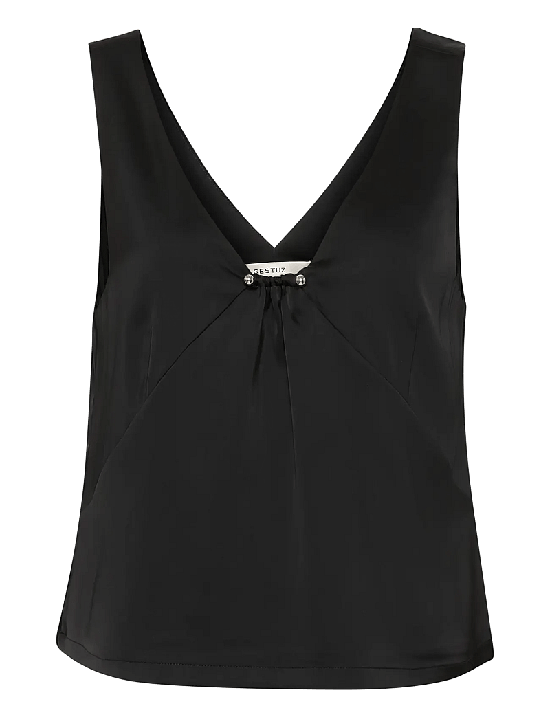 Gestuz - GZjessie top - linnen - black - 1