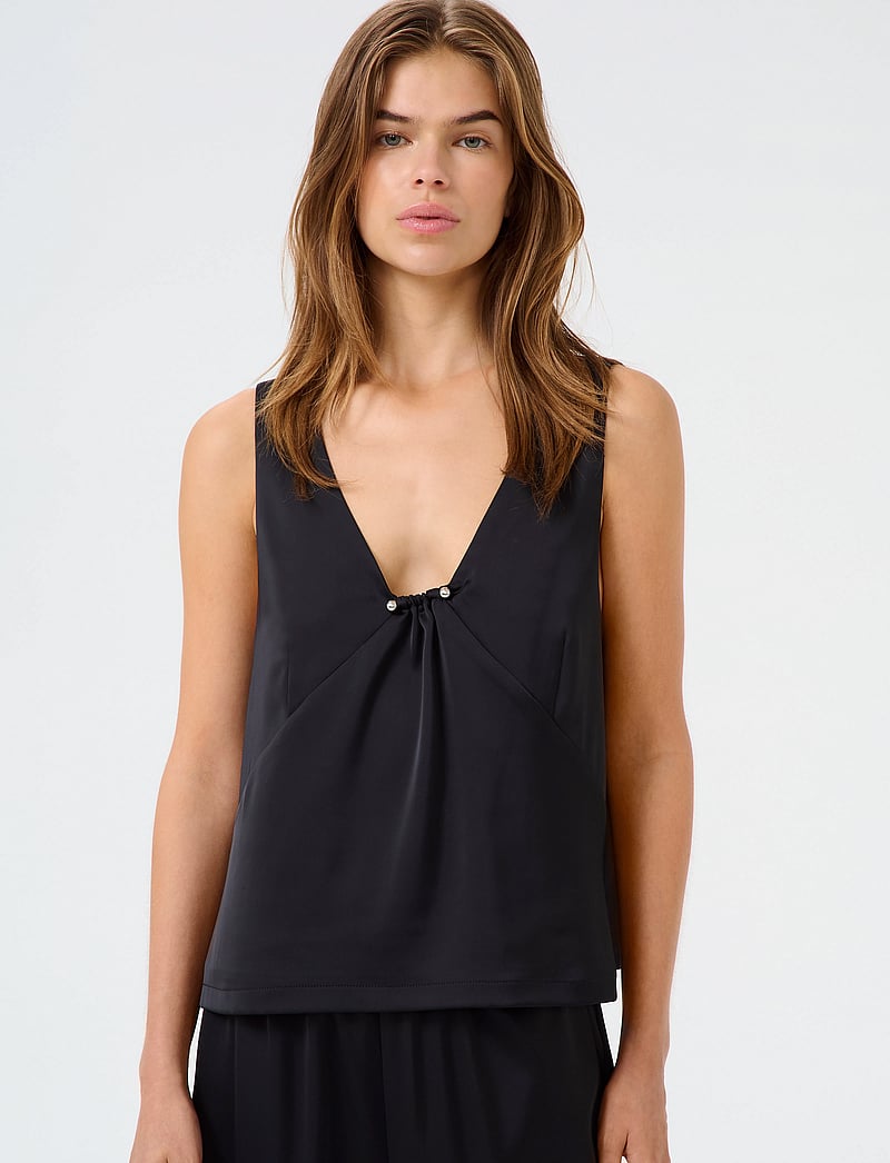 Gestuz - GZjessie top - linnen - black - 0