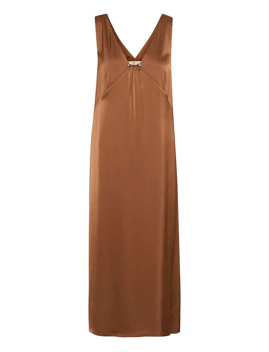 Gestuz - GZjessie dress - sukienki do kolan i midi - sorrel horse - 1
