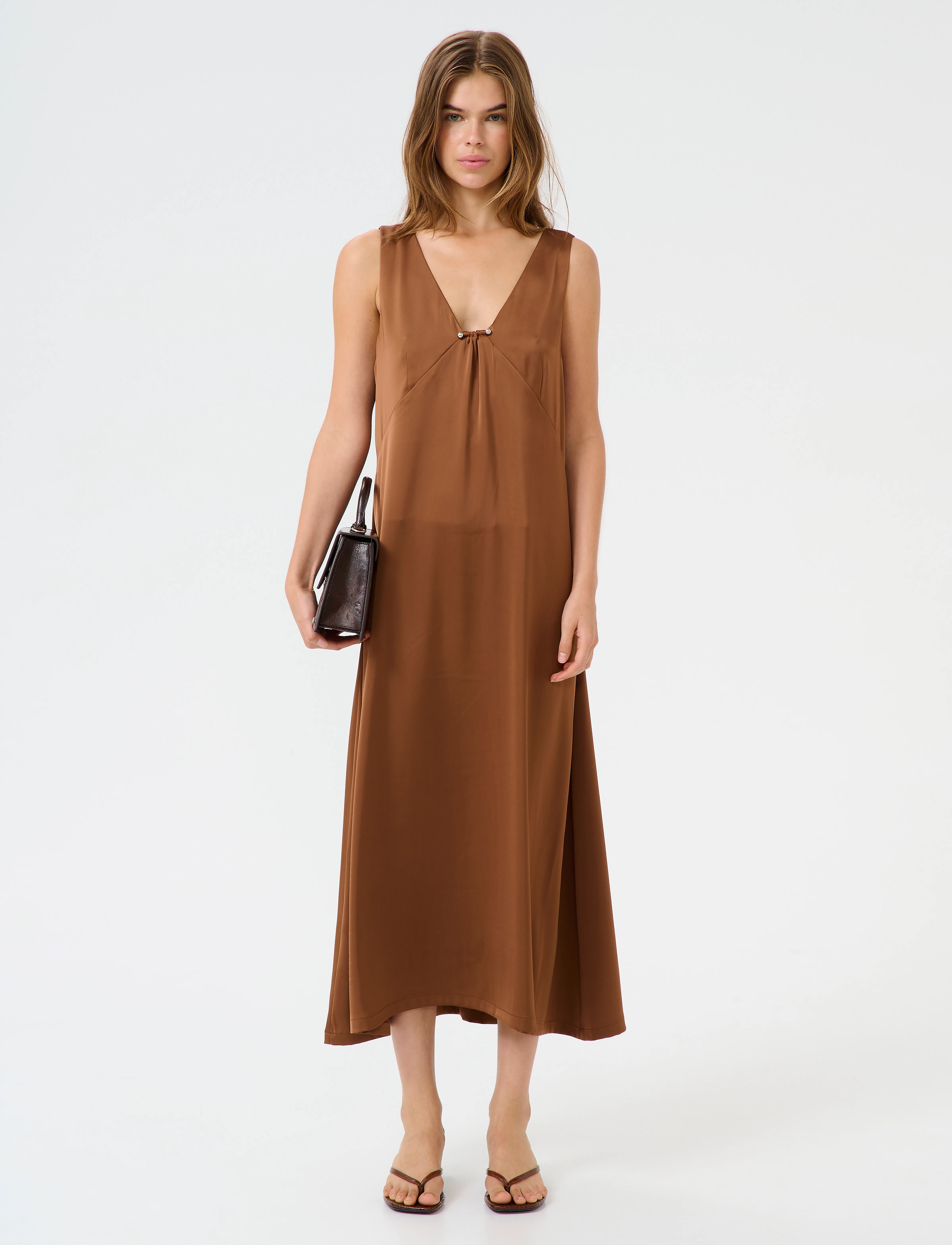 Gestuz - GZjessie dress - midi kjólar - sorrel horse - 3