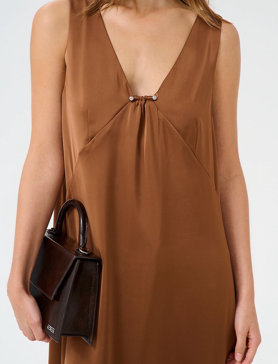 Gestuz - GZjessie dress - sukienki do kolan i midi - sorrel horse - 5