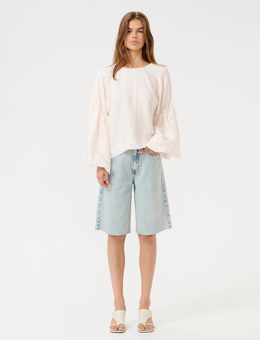 Gestuz - GZmalloon blouse - pikkade varrukatega pluusid - egret - 3