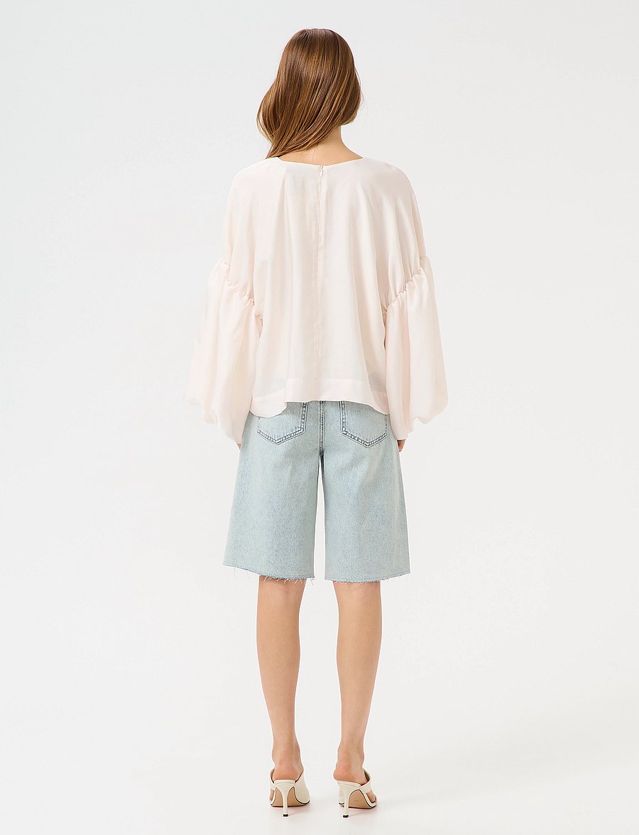 Gestuz - GZmalloon blouse - pikkade varrukatega pluusid - egret - 4