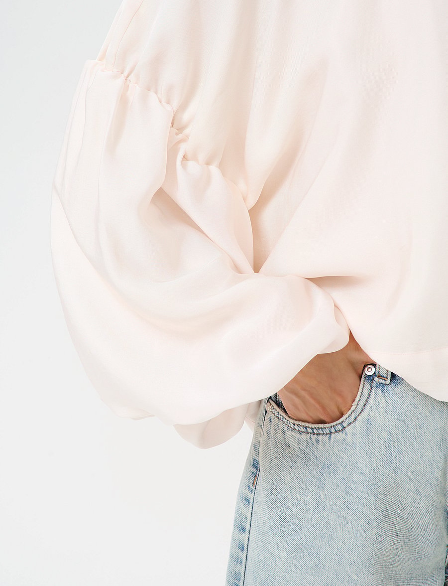Gestuz - GZmalloon blouse - pikkade varrukatega pluusid - egret - 5