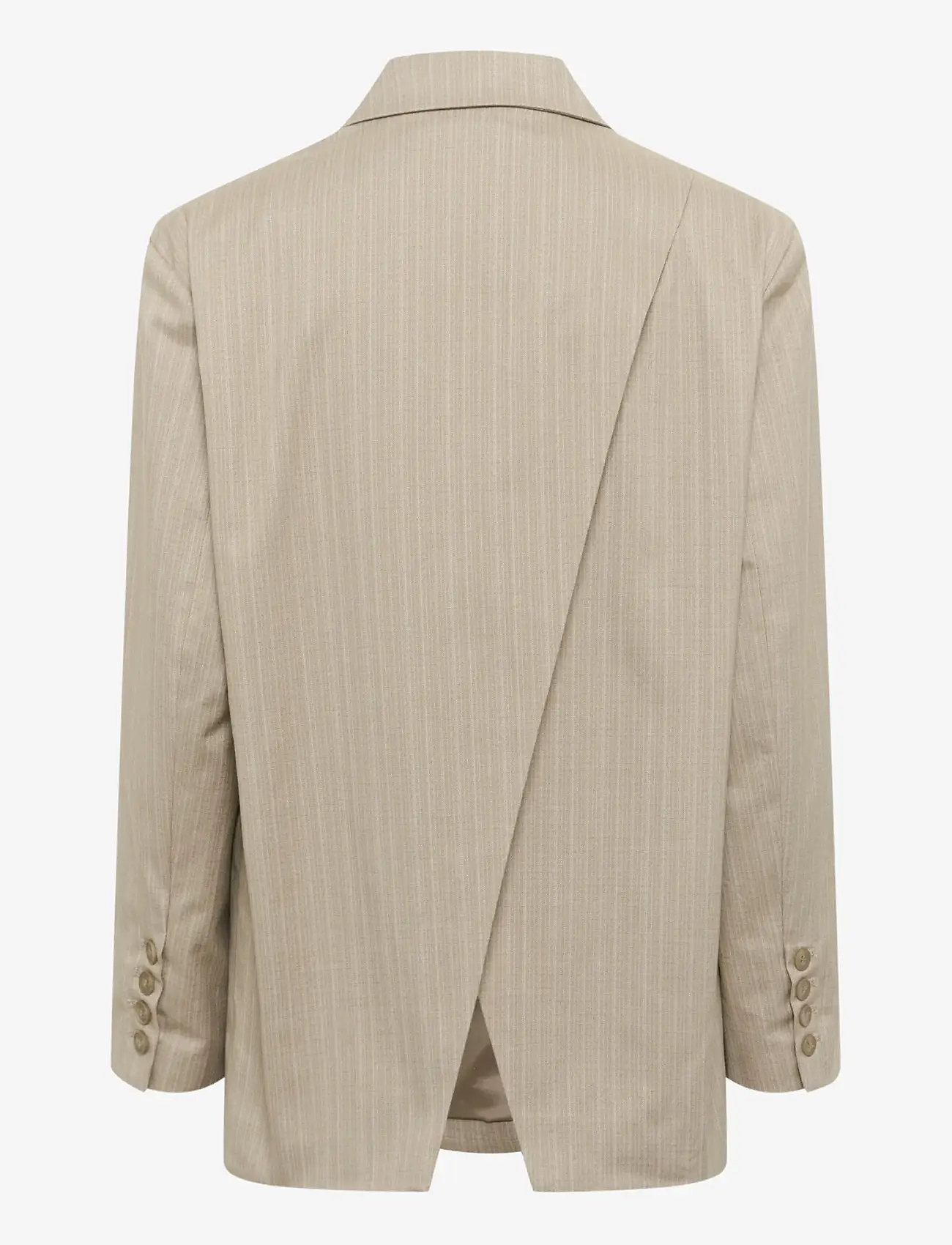 Gestuz - GZtiff OZ blazer - single breasted blazers - pinstripe dust green - 2