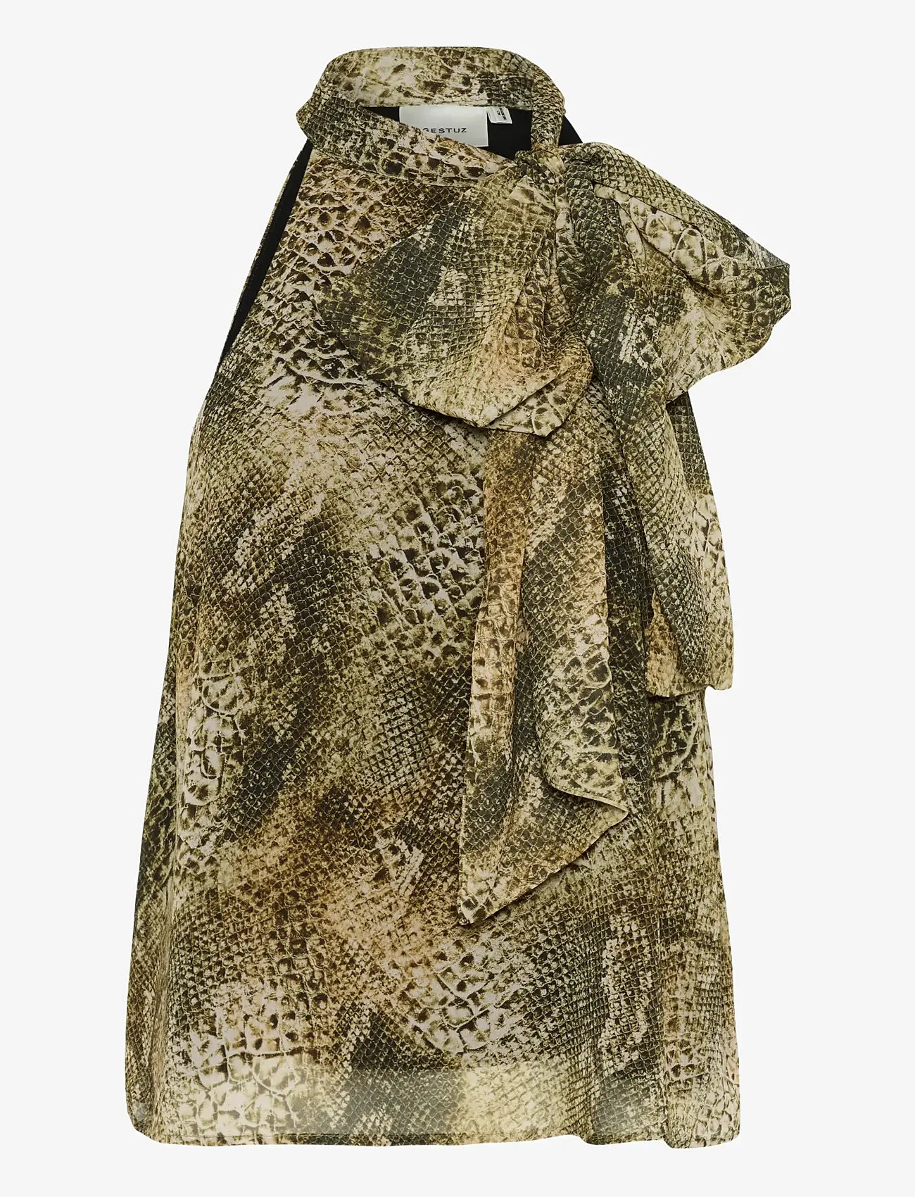 Gestuz - GZsanka P top - sleeveless blouses - golden snake - 1