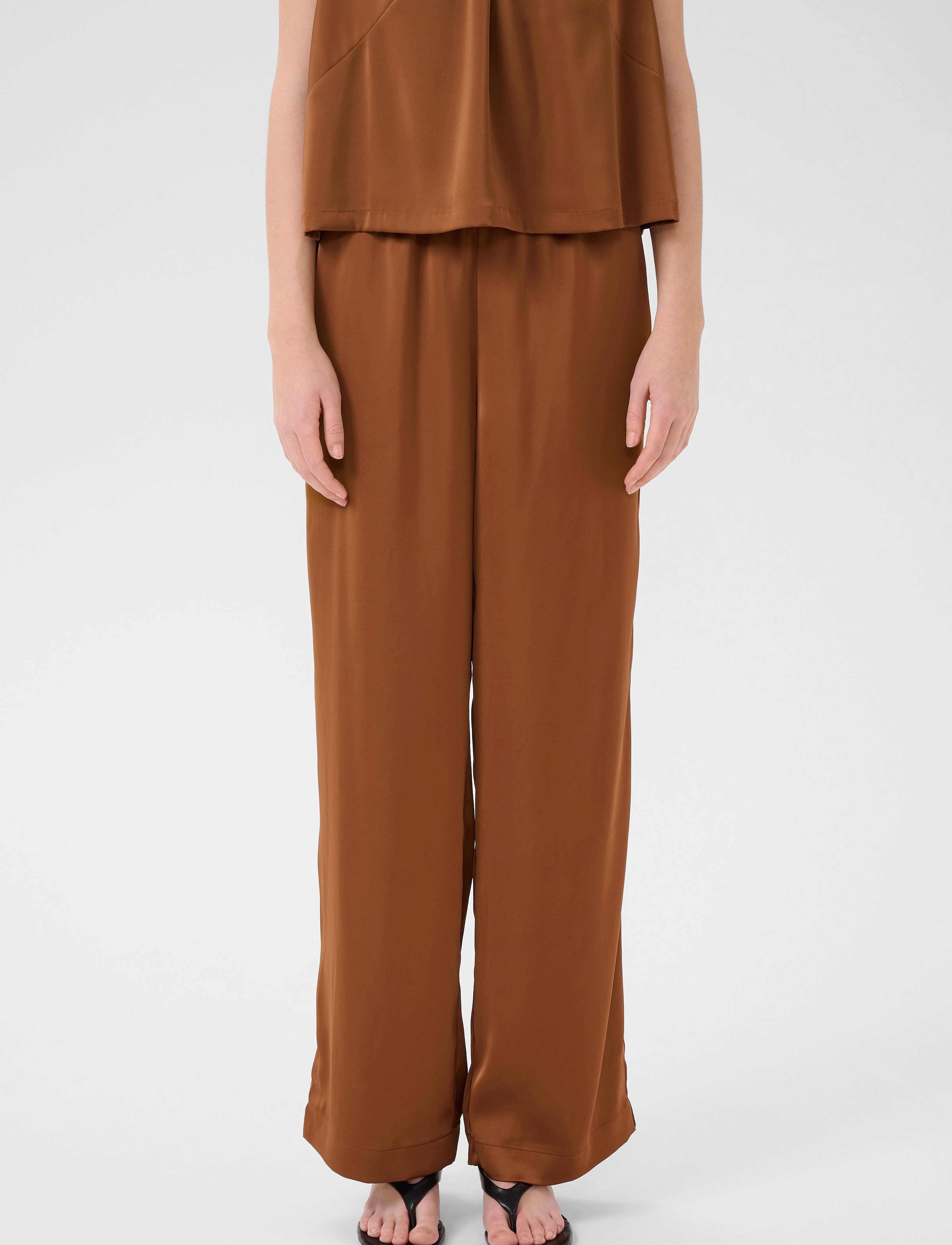 Gestuz Gzjessie Hw Pants, 38, Orange, Bukser > Brede Ben, Dame