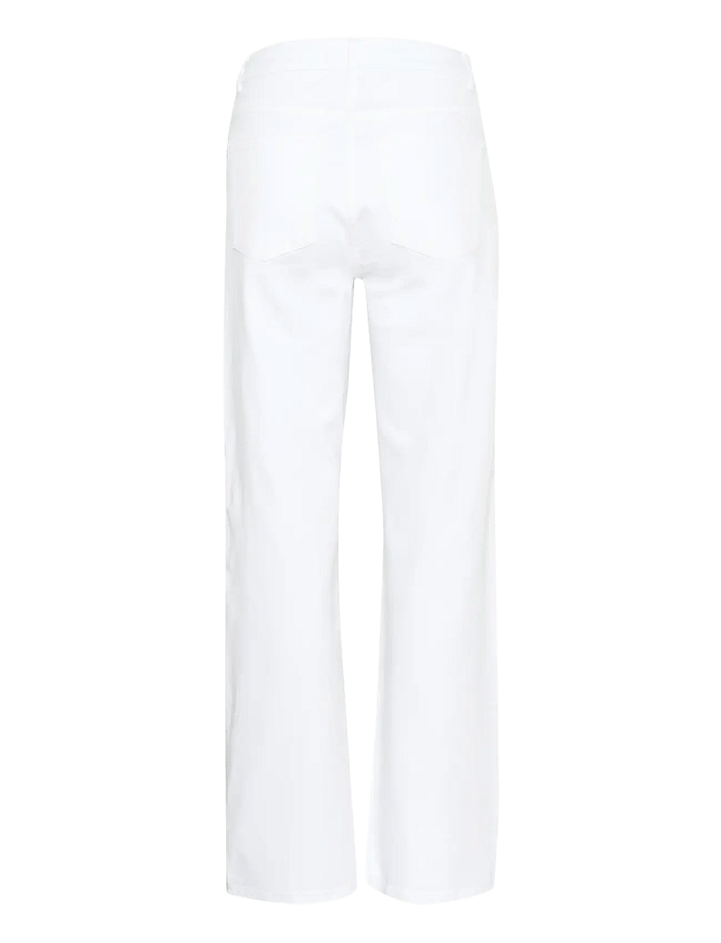 Gestuz - GZzolina twill HW wide jeans - vida jeans - white wash - 2