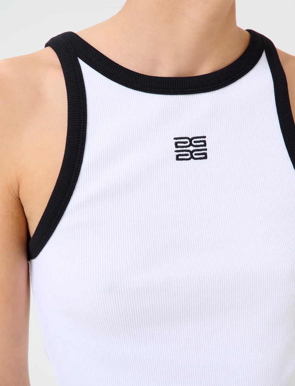 Gestuz - GZdrew contrast logo tank - topid ja varrukateta alussärgid - bright white - 5