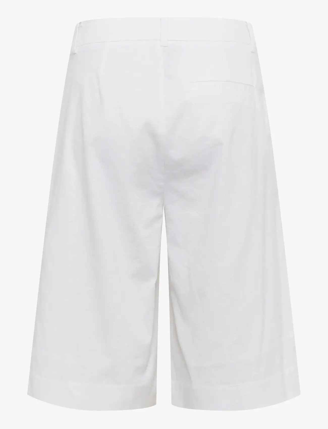 Gestuz - GZizza linen MW shorts - casual shorts - bright white - 2