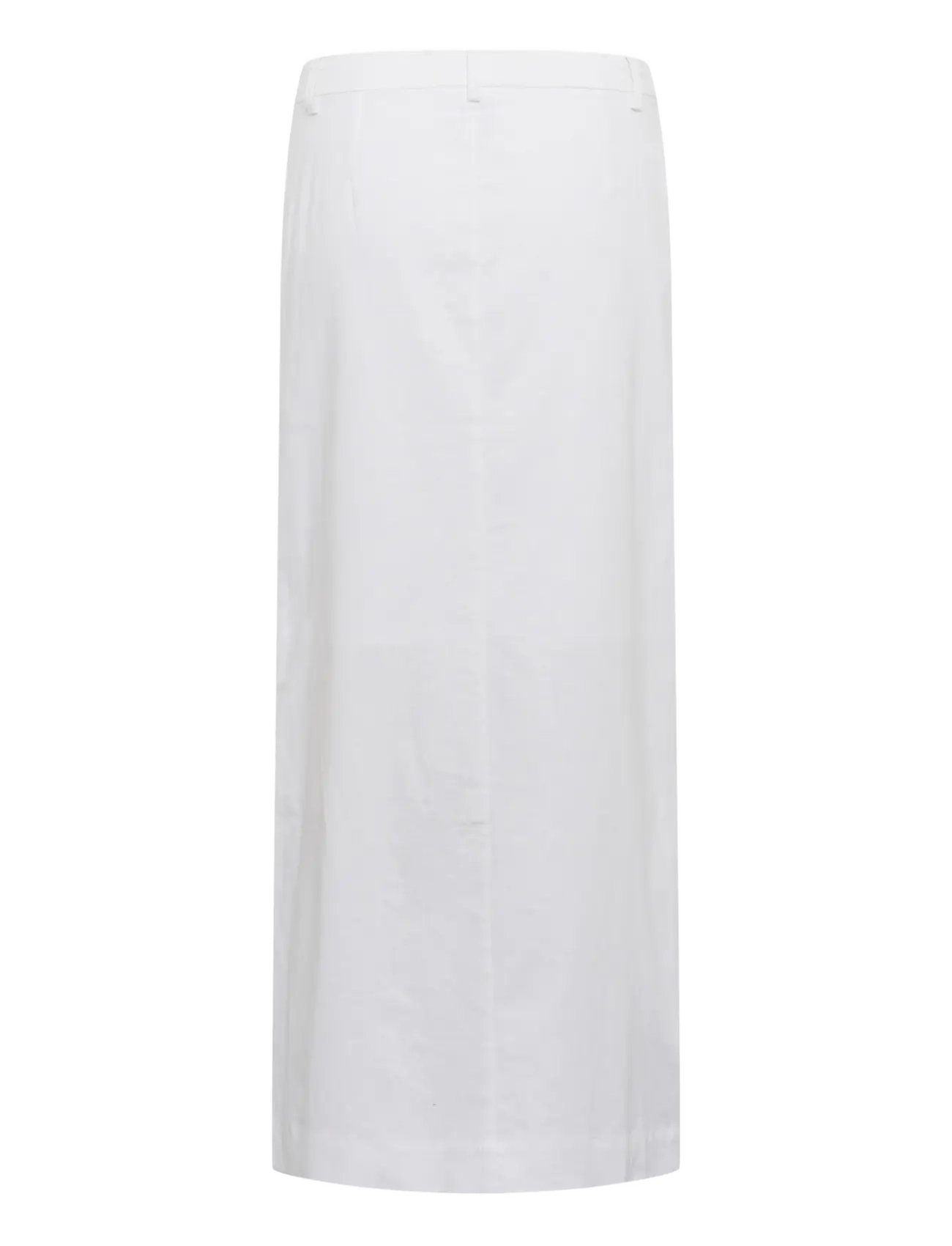 Gestuz - GZizza linen MW skirt - maksiseelikud - bright white - 2