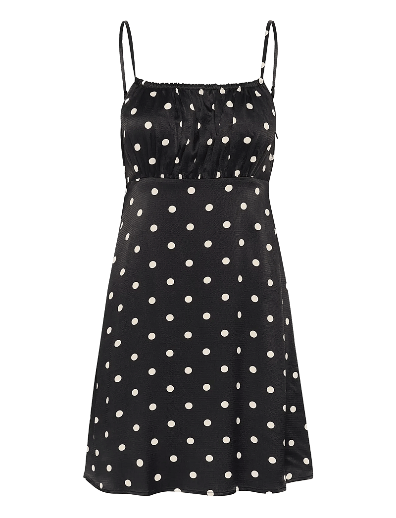 Gestuz - GZdotta P short dress - festkjoler - black with egret dot - 1