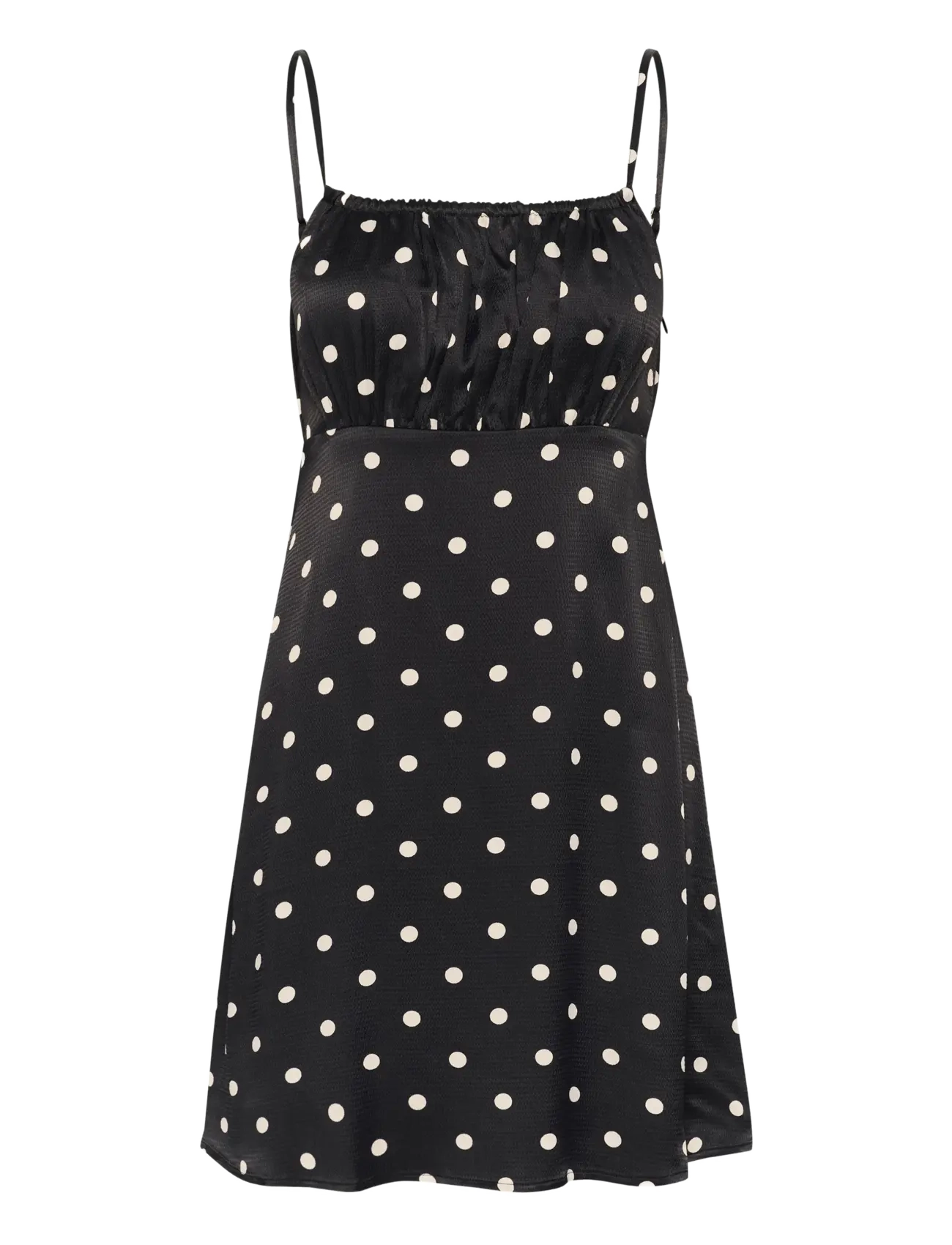 Gestuz - GZdotta P short dress - black with egret dot - 1