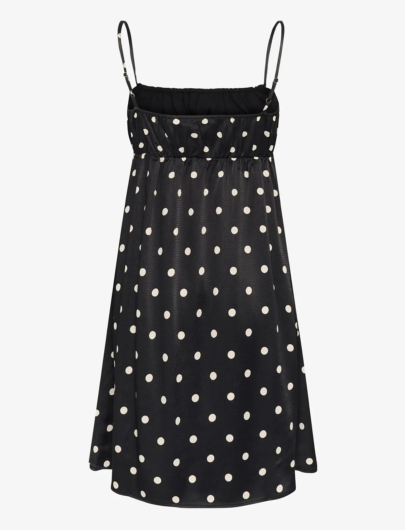 Gestuz - GZdotta P short dress - festklänningar - black with egret dot - 2