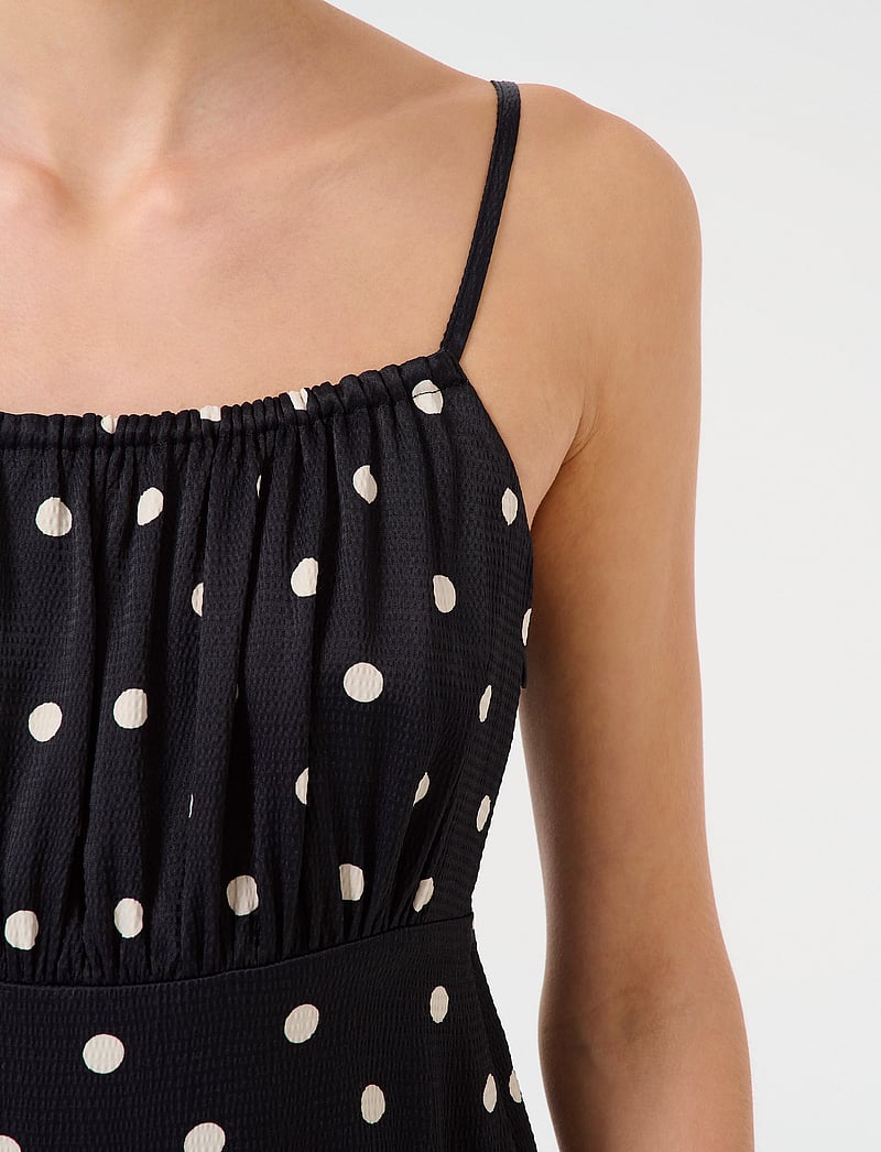 Gestuz - GZdotta P short dress - festkjoler - black with egret dot - 5