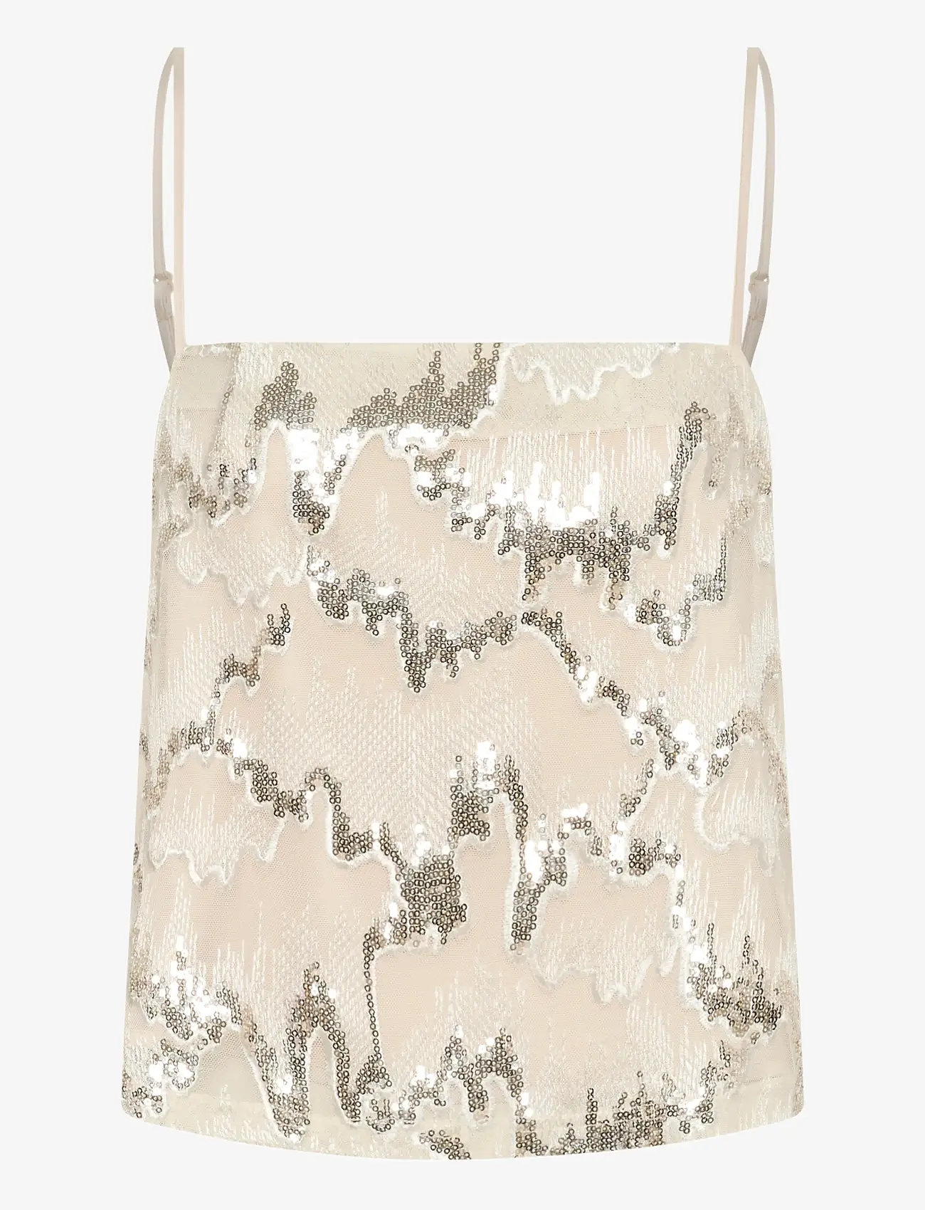 Gestuz - GZsagina singlet top - birch with sequins - 1