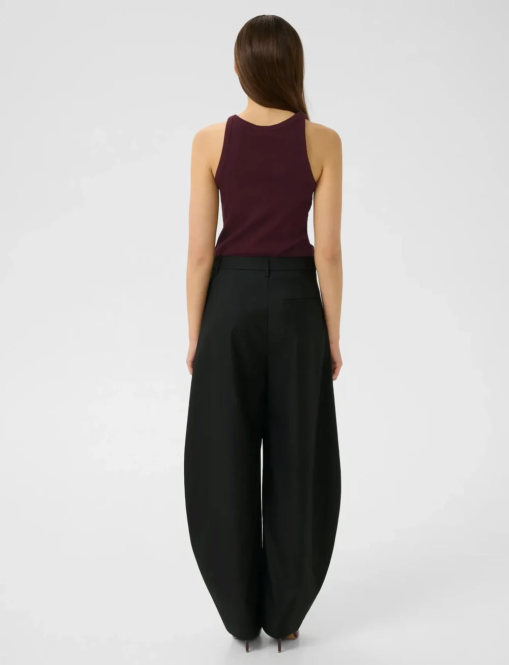 Gestuz - GZdrew rhinestone logo tank - linnen - aronia - 4