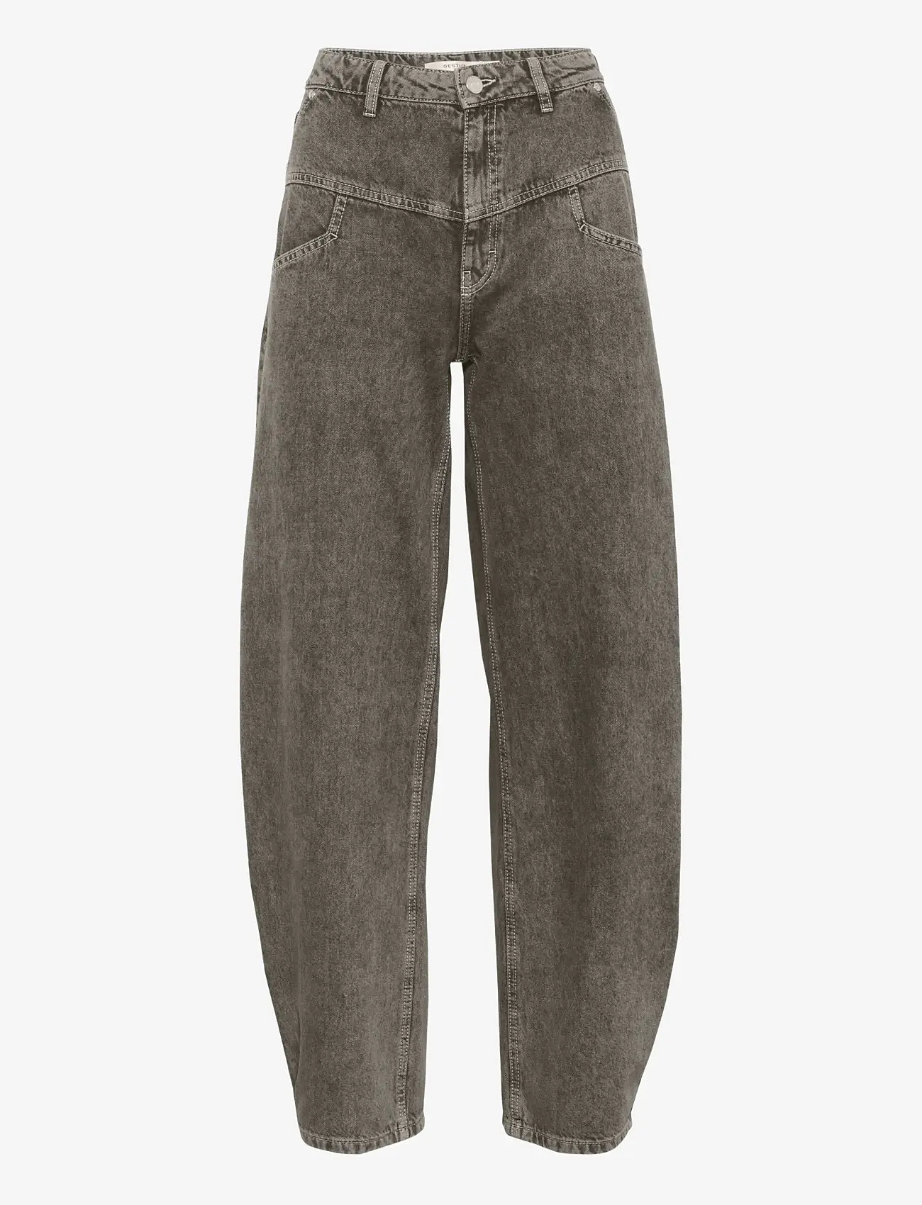 Gestuz - GZjosie HW barrel jeans - greige denim wash - 1