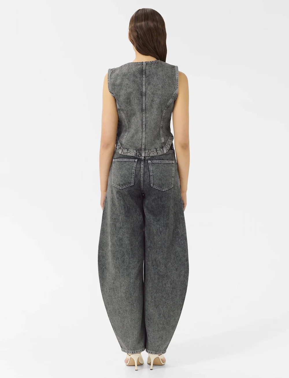 Gestuz - GZjosie HW barrel jeans - barrel jeans - greige denim wash - 4