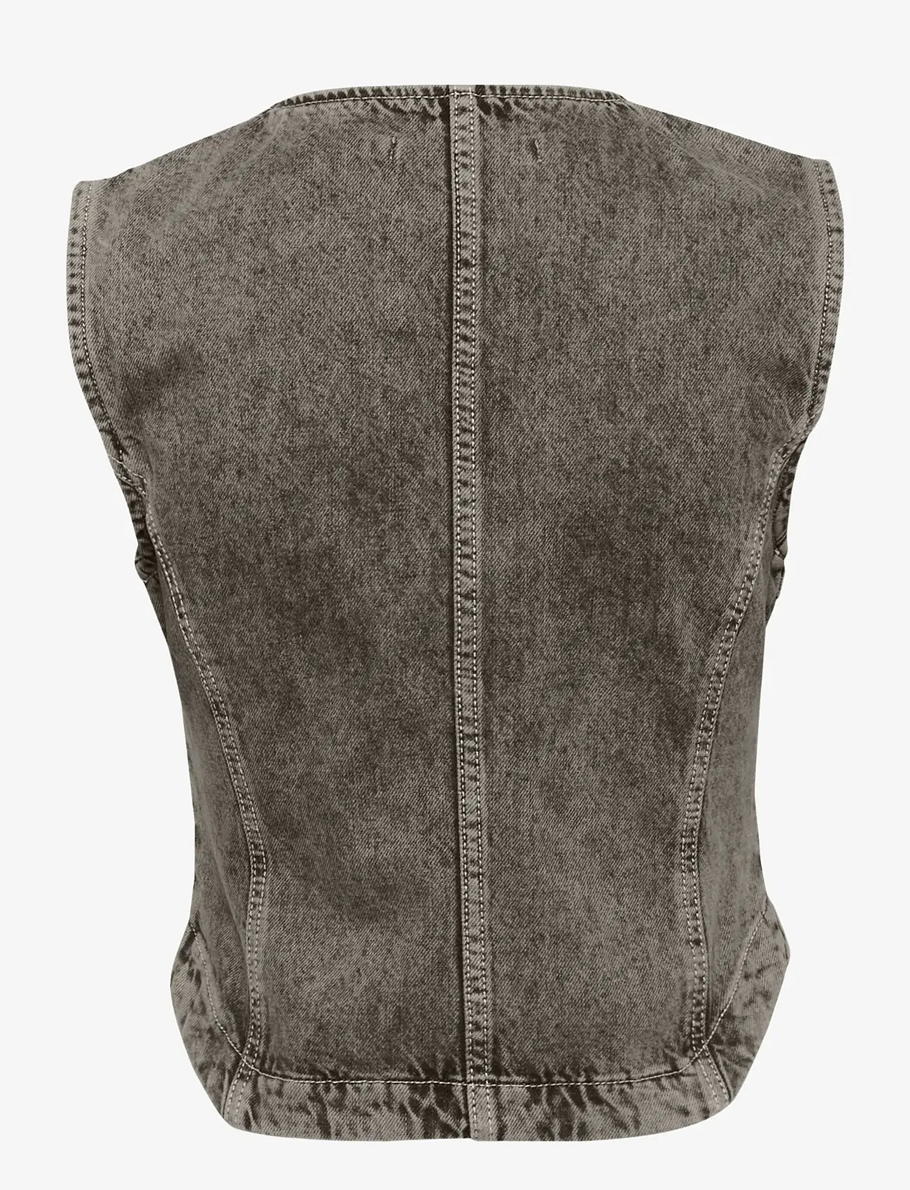 Gestuz - GZjosie waistcoat - Ärmellose tops - greige denim wash - 2