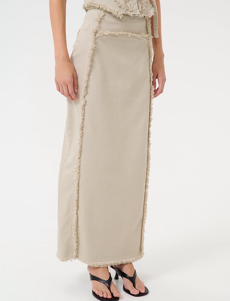 Gestuz - GZcatia long skirt - maxi röcke - light moss green - 0