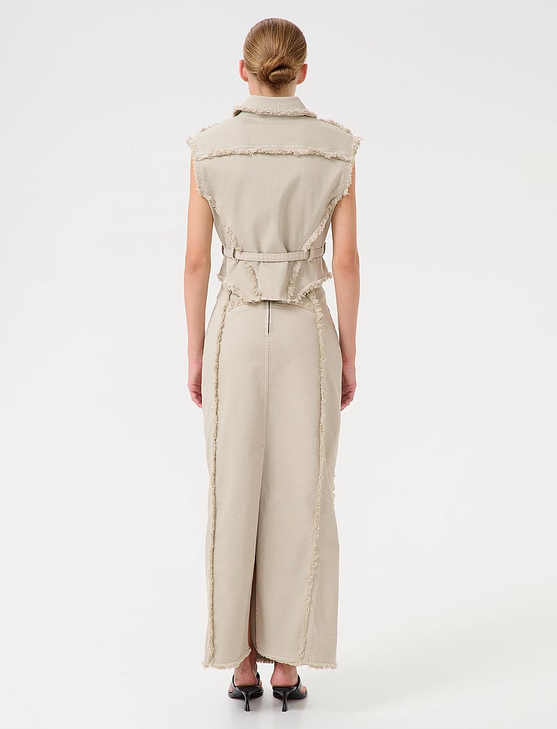 Gestuz - GZcatia long skirt - maxi röcke - light moss green - 4