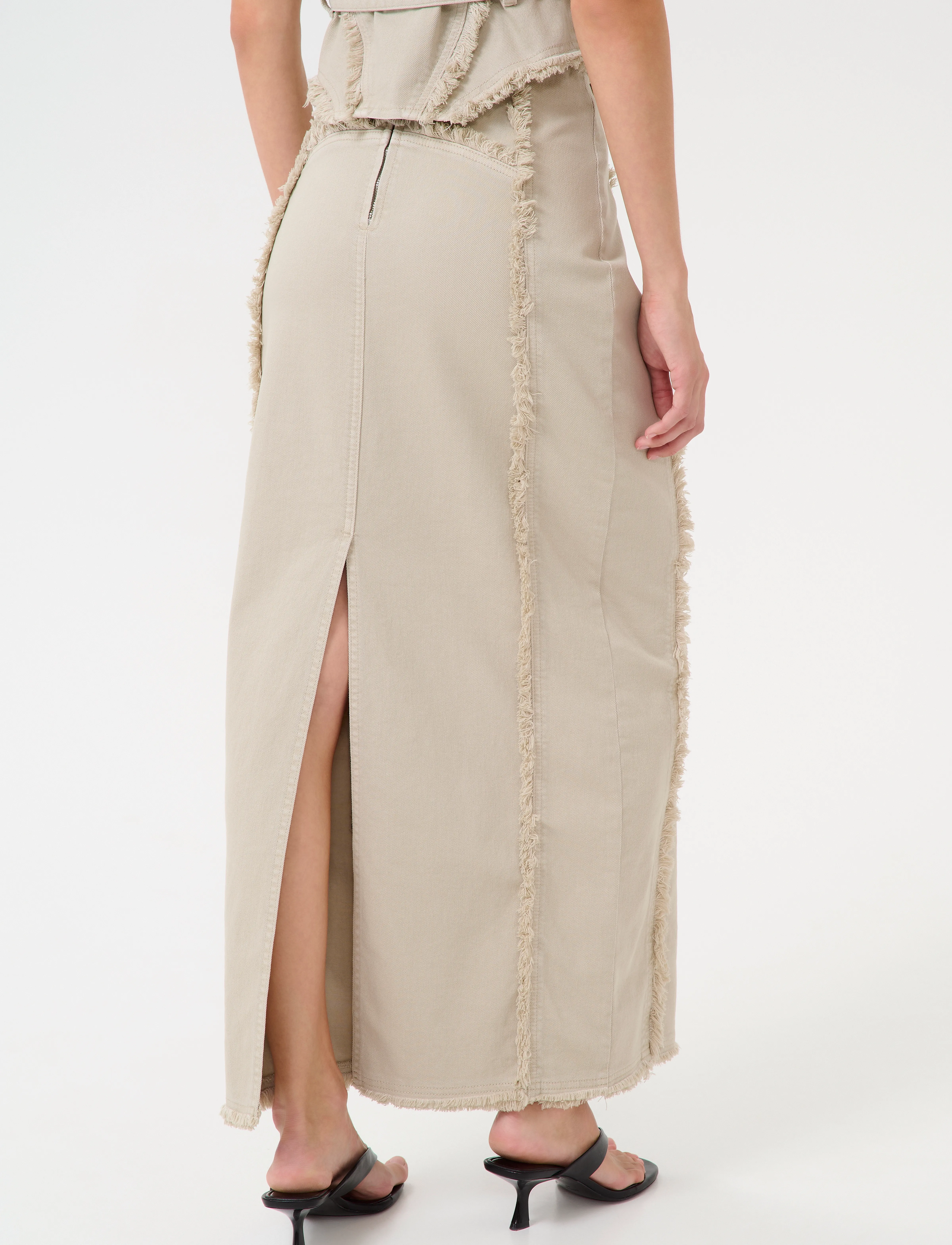 Gestuz - GZcatia long skirt - spódnice długie - light moss green - 5