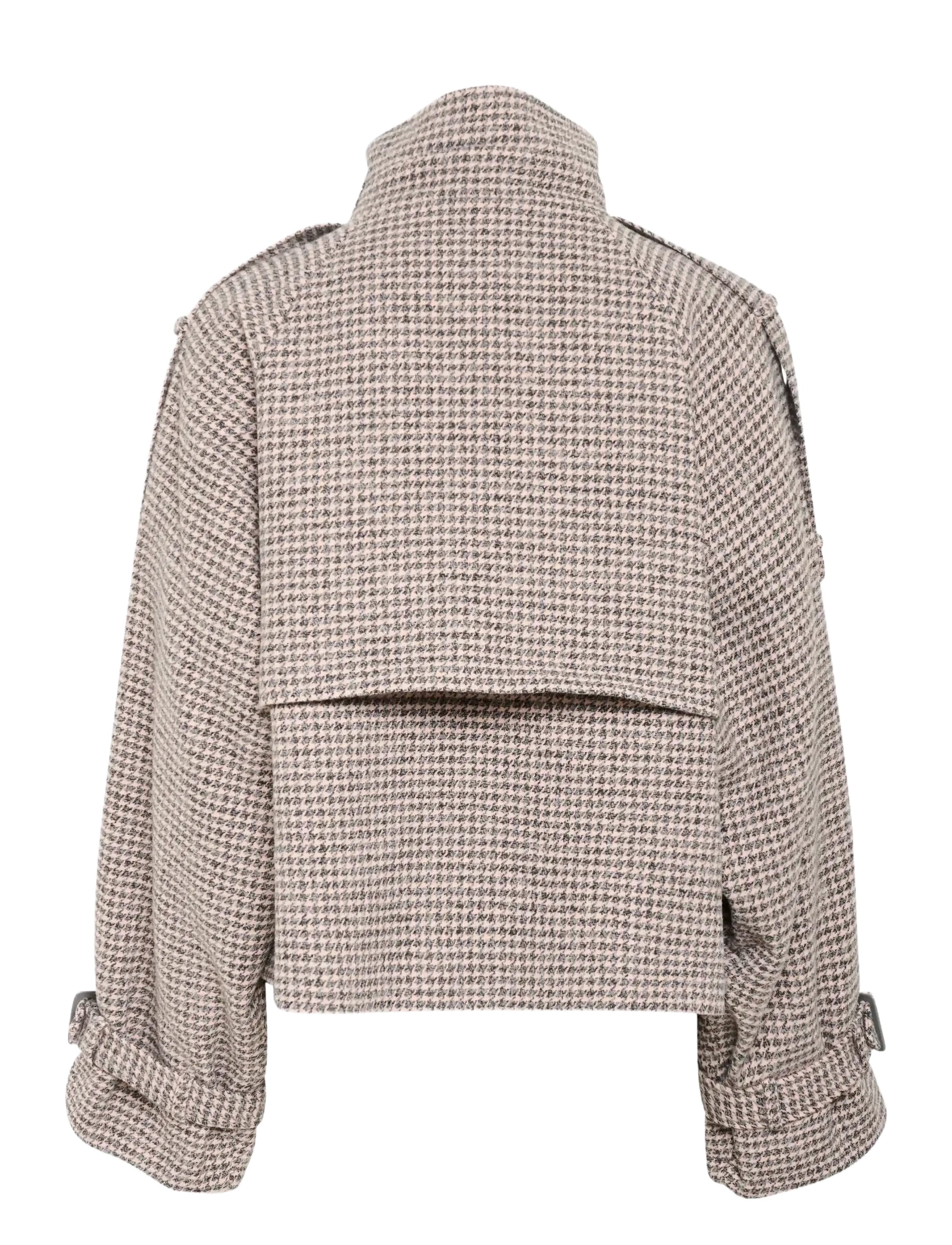 Gestuz - GZavic short jacket - winter jacket - rose dust/grey houndstooth - 2