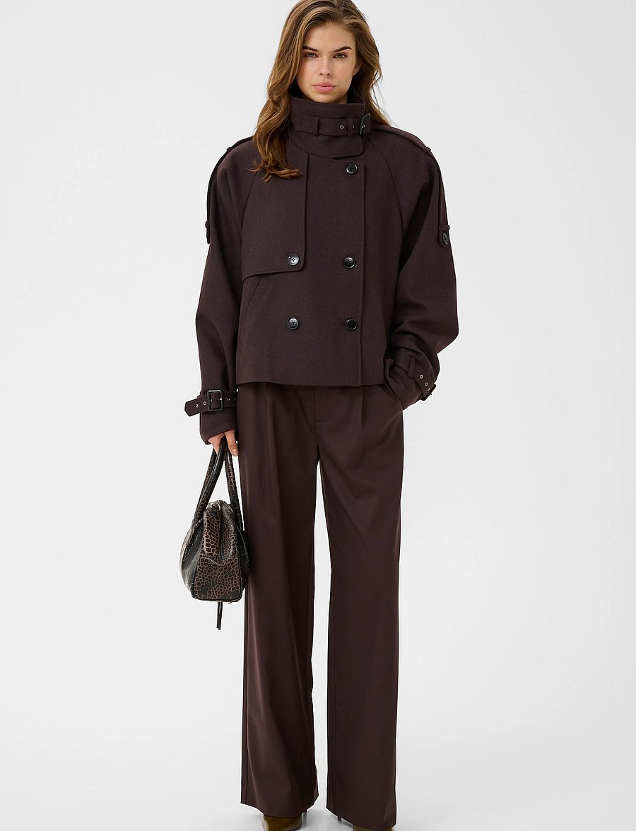 Gestuz - GZavic short jacket - vinterjackor - ganache - 3