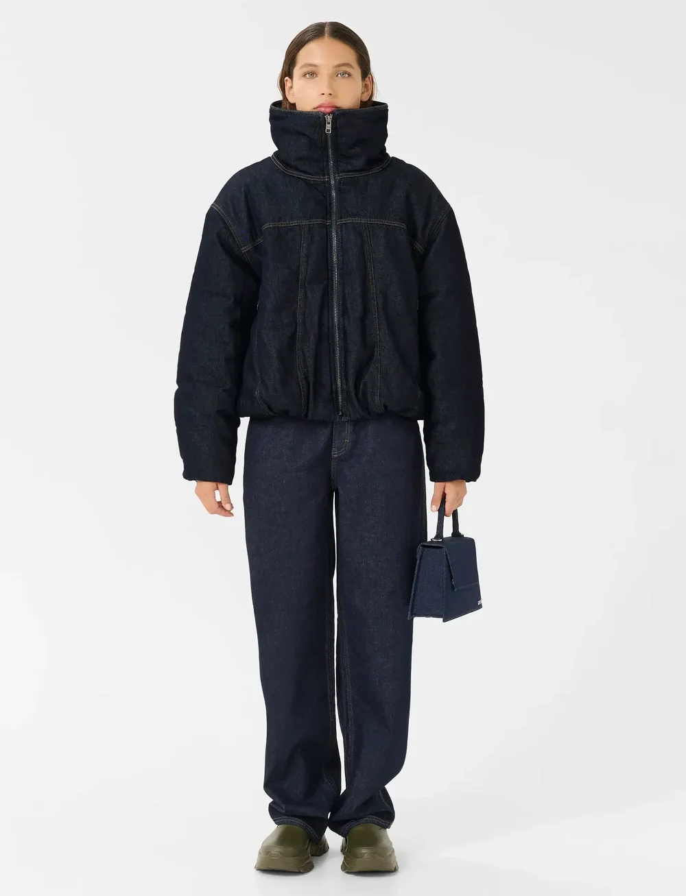 Gestuz - GZrinova puffer - dunjakker - dark blue unwashed - 3