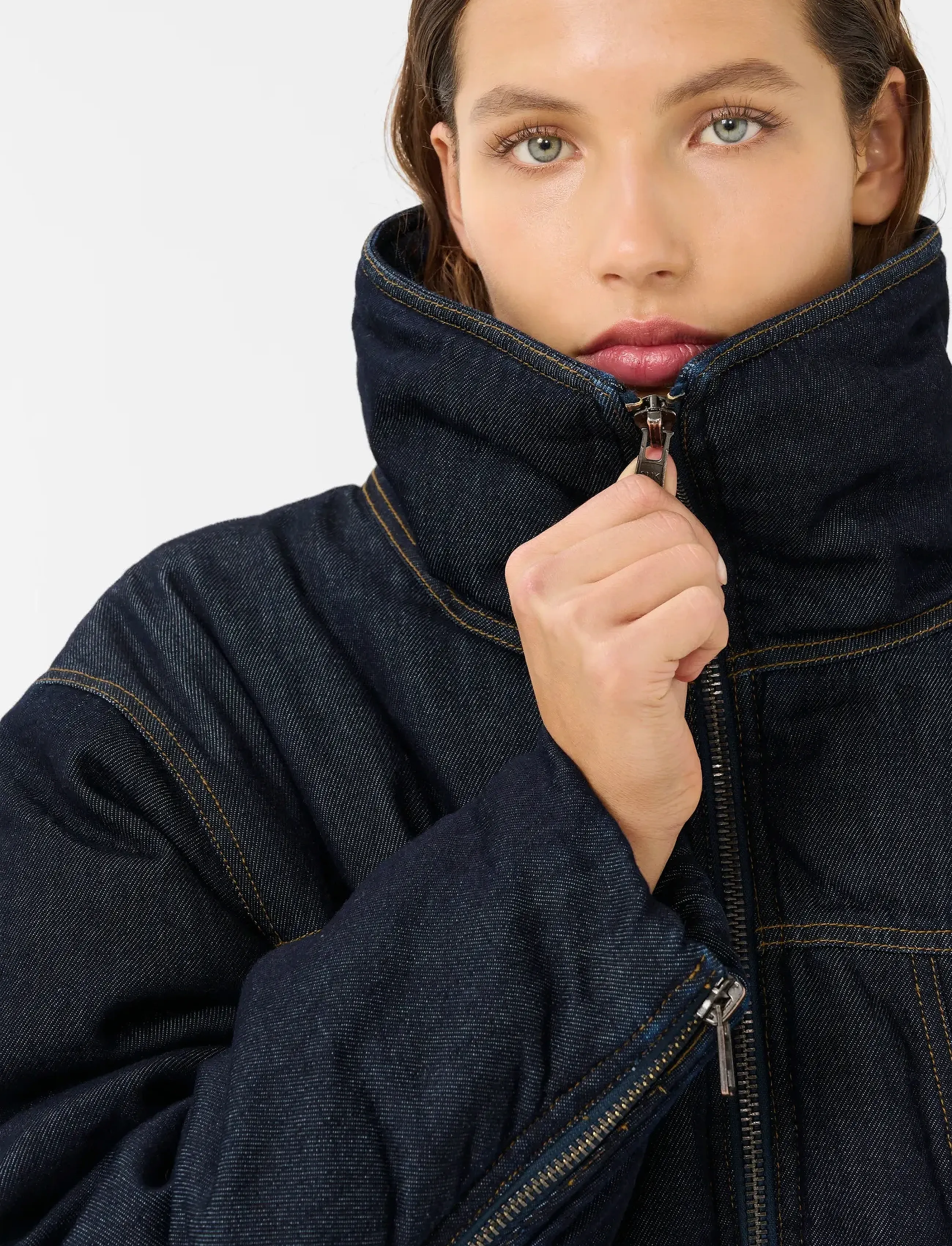 Gestuz - GZrinova puffer - gefütterte & daunenjacken - dark blue unwashed - 5