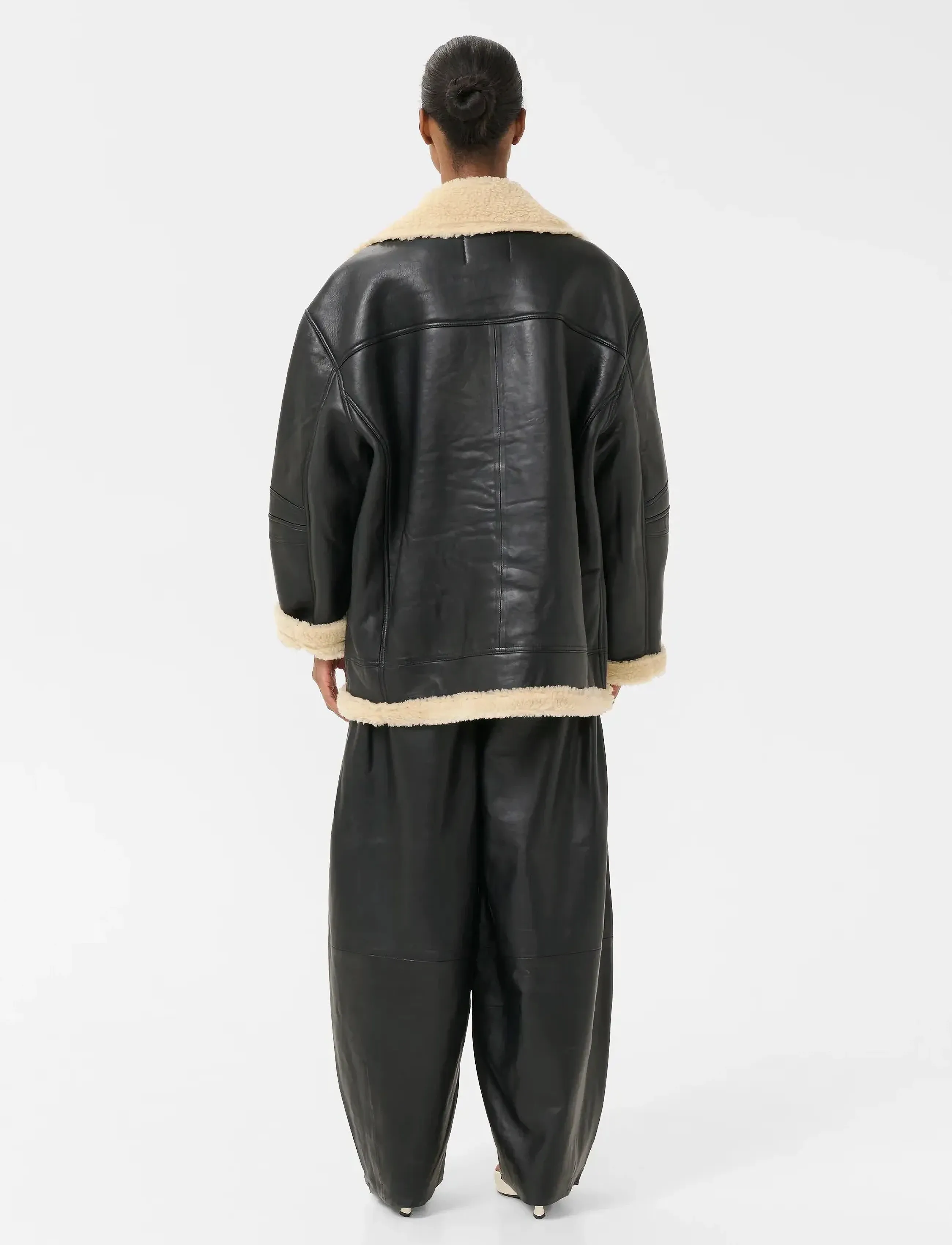 Gestuz - GZshilina OZ jacket - leather jackets - black - 5
