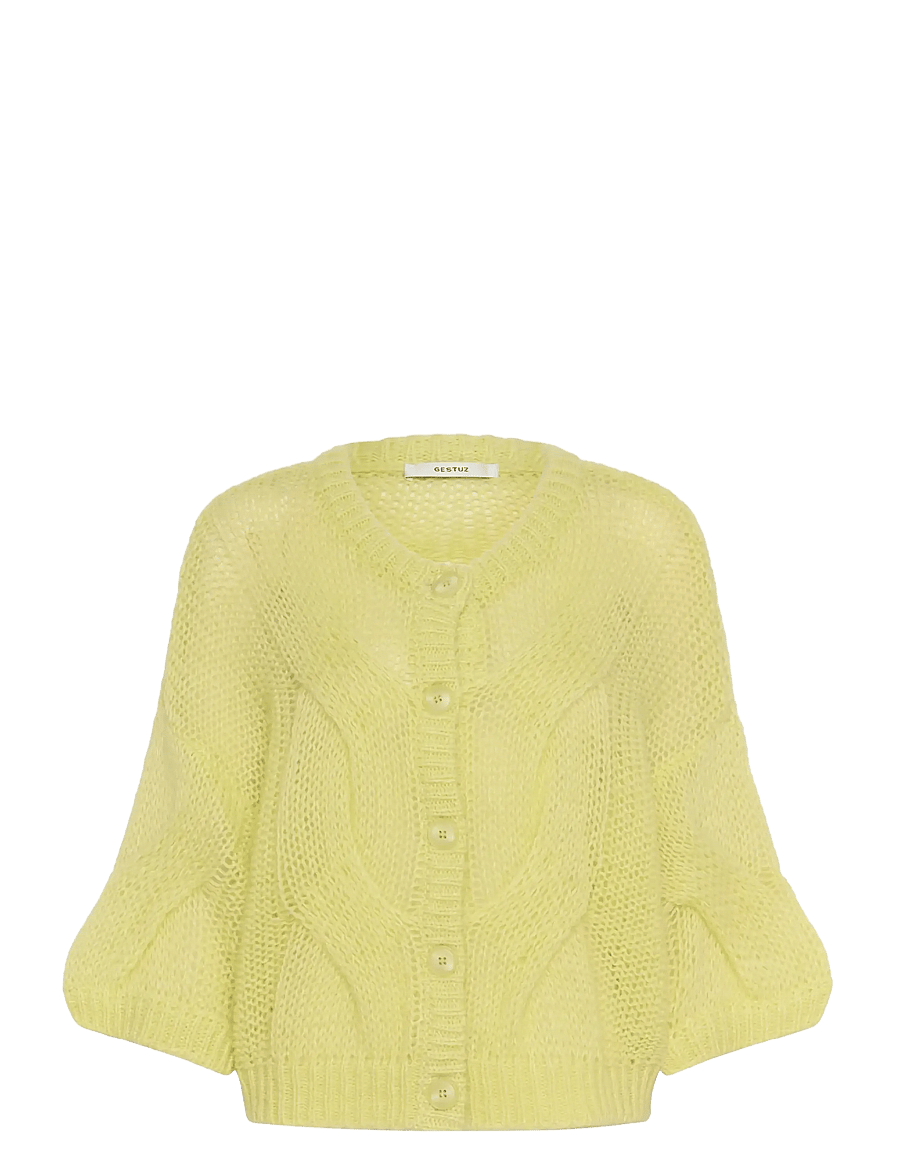 Gestuz - GZzenia cardigan - strickjacken - luminary green - 1