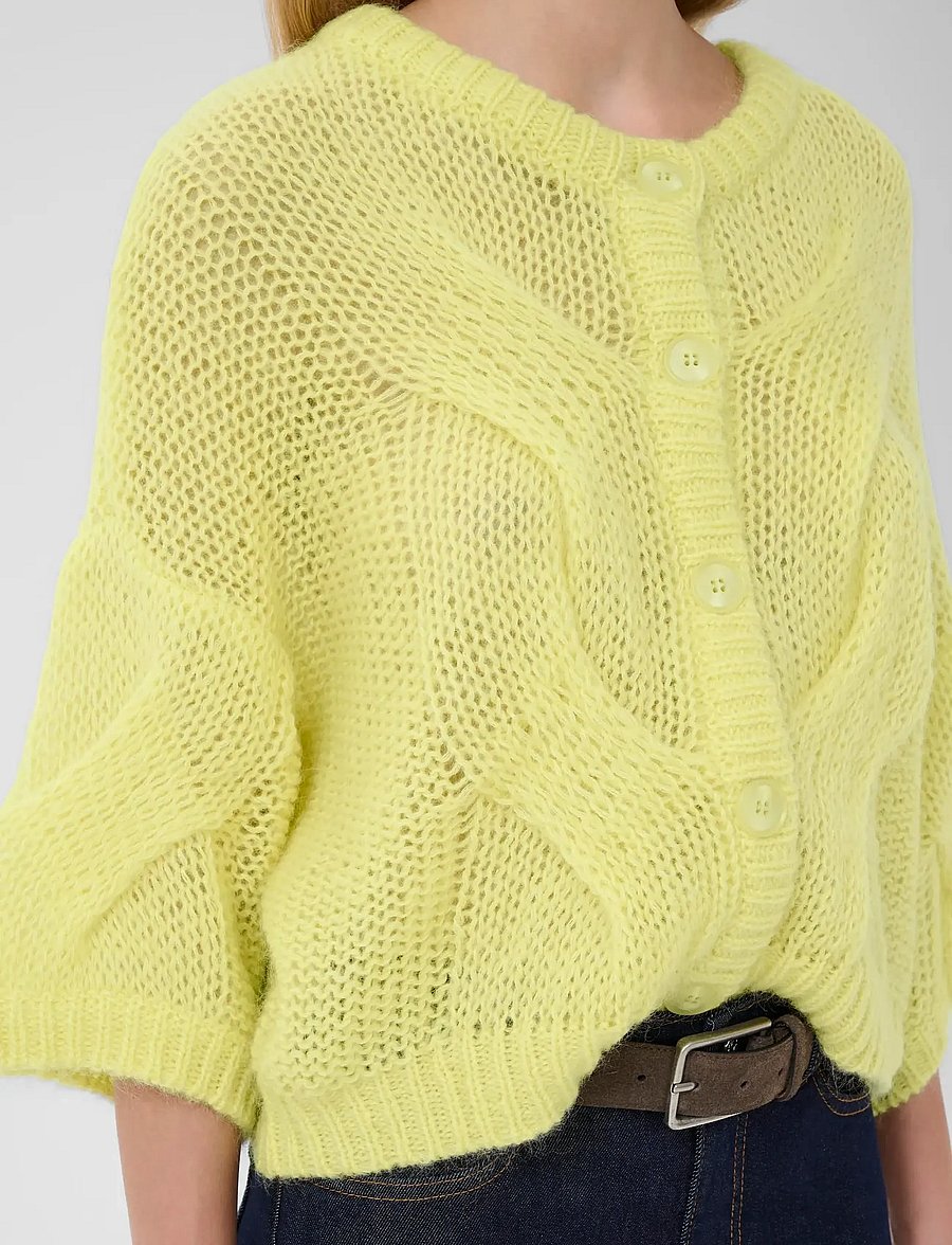 Gestuz - GZzenia cardigan - strickjacken - luminary green - 5
