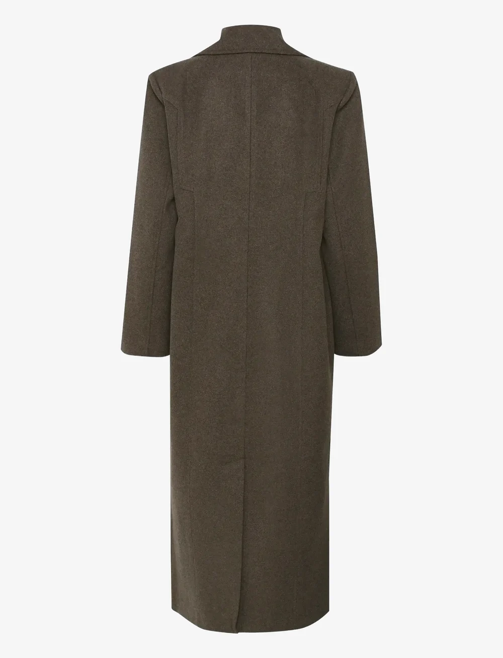Gestuz - GZzinka long coat - uldfrakker - dark mole - 2