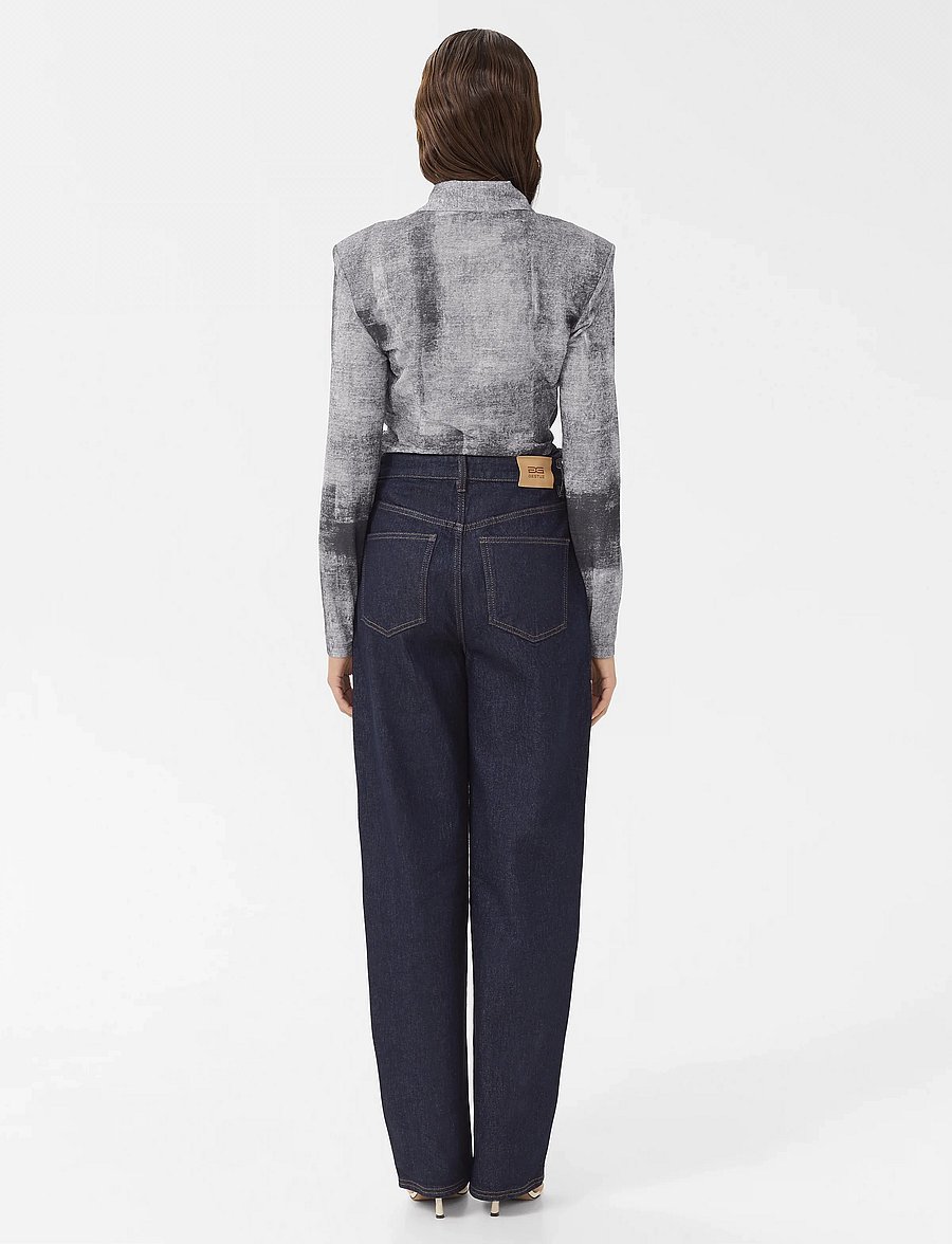 Gestuz - GZdeona P shirt - langärmlige hemden - black denim - 4