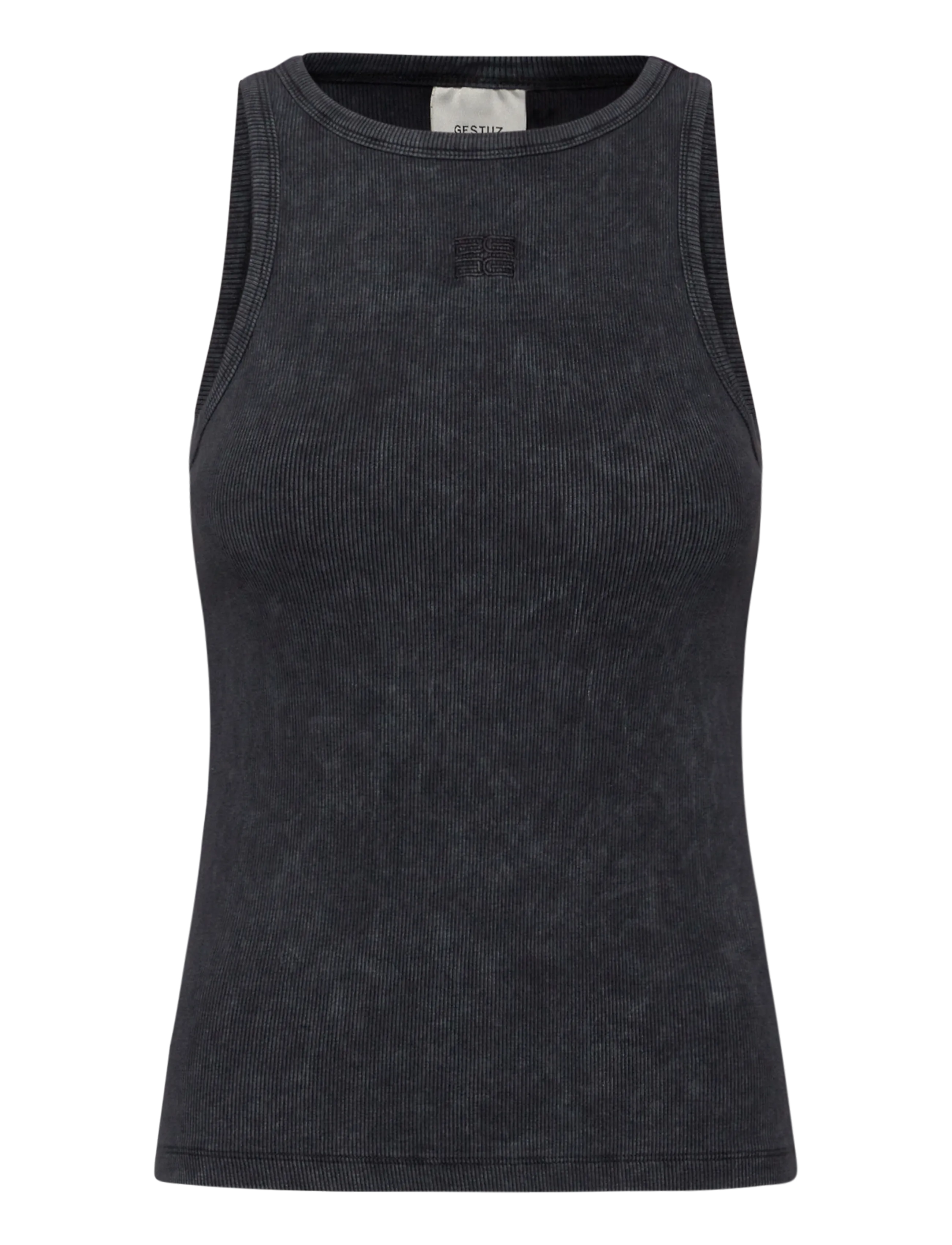 Gestuz GZdrew washed logo tank - Kampagne - GREY WASHED / grey