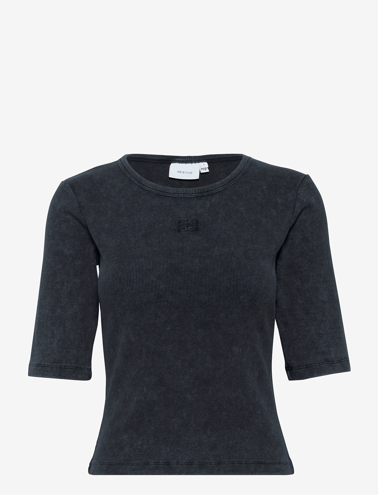 Gestuz - GZdrew washed logo top - t-särgid - grey washed - 1